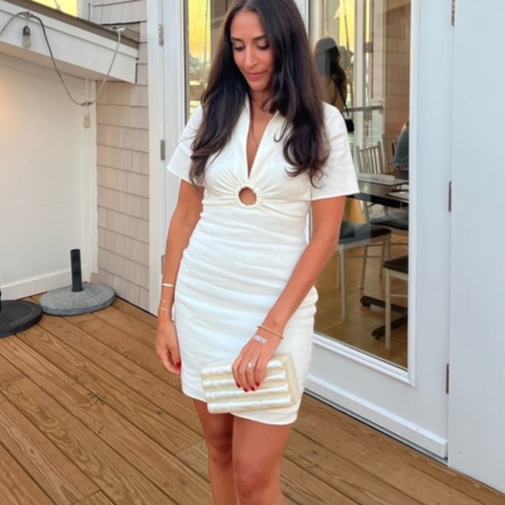 Zara White Linen Dress